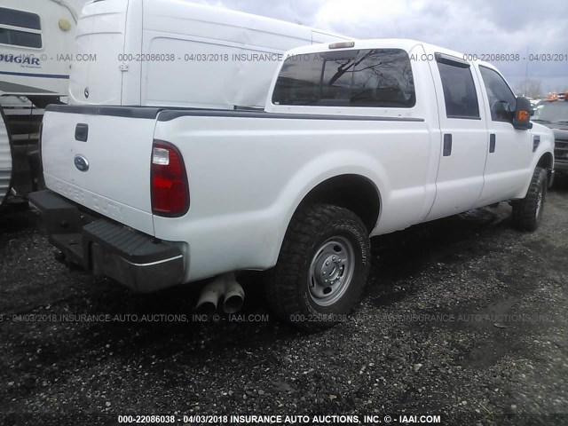 1FTSW21RX8EB55248 - 2008 FORD F250 SUPER DUTY WHITE photo 4