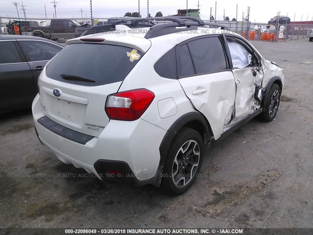 JF2GPANC6G8332721 - 2016 SUBARU CROSSTREK LIMITED WHITE photo 4