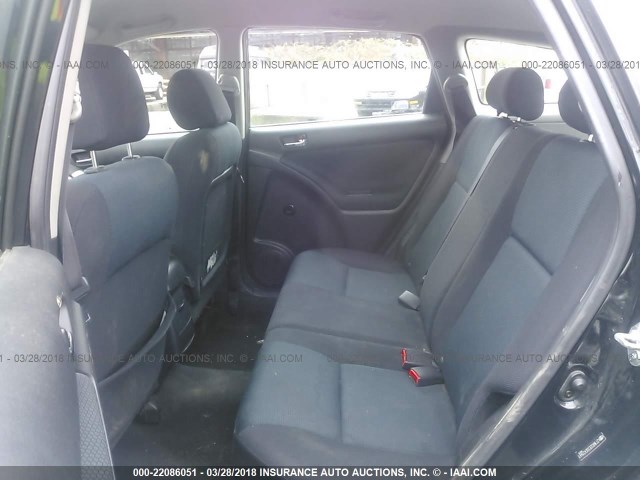 2T1KR32E55C431441 - 2005 TOYOTA COROLLA MATRIX XR BLACK photo 8