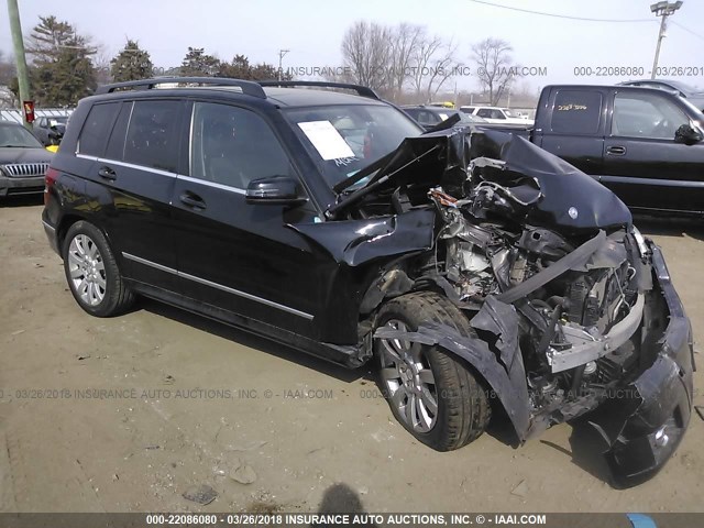 WDCGG8HB1CF831338 - 2012 MERCEDES-BENZ GLK 350 4MATIC BLACK photo 1