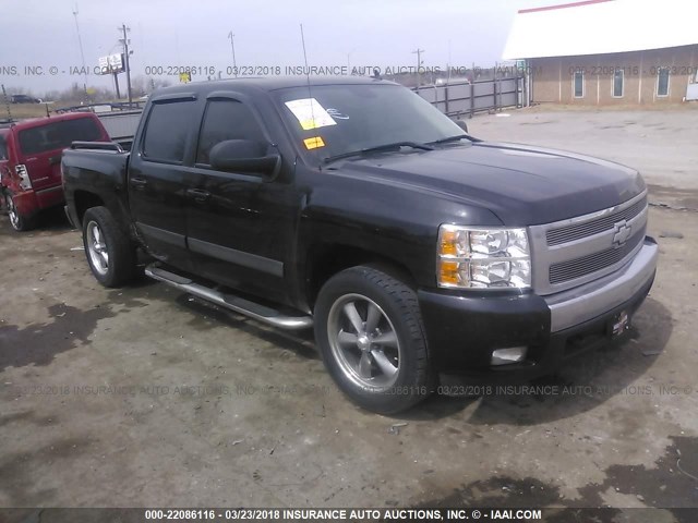 2GCEC13J171662434 - 2007 CHEVROLET SILVERADO C1500 CREW CAB BLACK photo 1