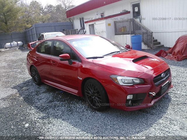 JF1VA2V6XH9814911 - 2017 SUBARU WRX STI RED photo 1