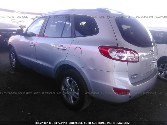 5NMSGDAB1AH361749 - 2010 HYUNDAI SANTA FE GLS GRAY photo 3