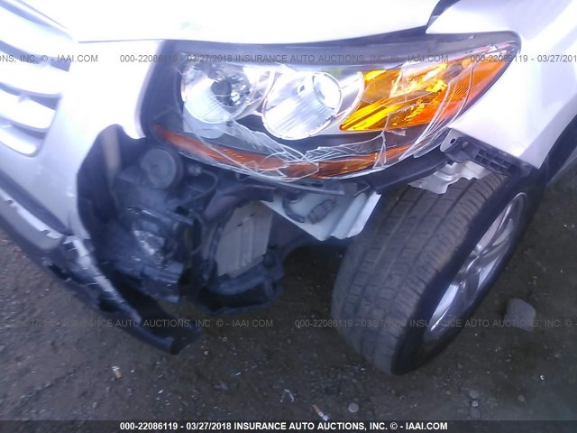 5NMSGDAB1AH361749 - 2010 HYUNDAI SANTA FE GLS GRAY photo 6