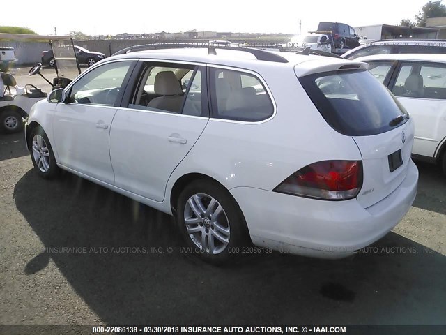 3VWPL7AJ3DM687691 - 2013 VOLKSWAGEN JETTA TDI WHITE photo 3