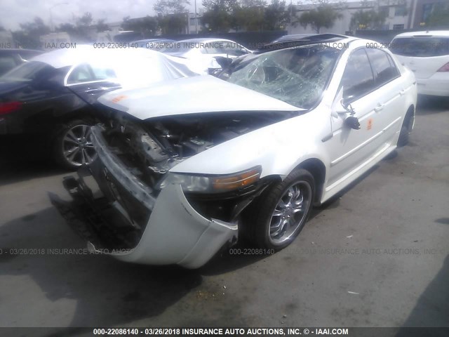 19UUA66274A036912 - 2004 ACURA TL WHITE photo 2