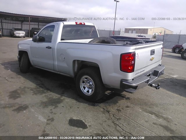 1GCNCPEC5EZ344290 - 2014 CHEVROLET SILVERADO C1500 SILVER photo 3