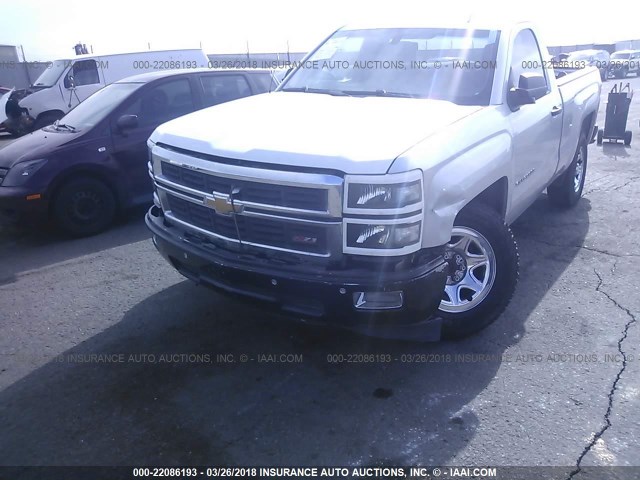 1GCNCPEC5EZ344290 - 2014 CHEVROLET SILVERADO C1500 SILVER photo 6