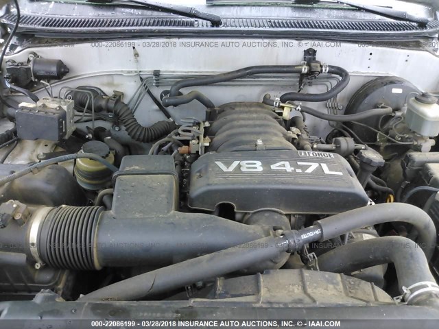 5TBDT44186S552881 - 2006 TOYOTA TUNDRA DOUBLE CAB SR5 SILVER photo 10