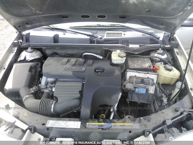 1G8AL52F55Z116138 - 2005 SATURN ION LEVEL 3 BEIGE photo 10