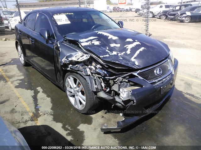 JTHBE262175013091 - 2007 LEXUS IS 350 GRAY photo 1