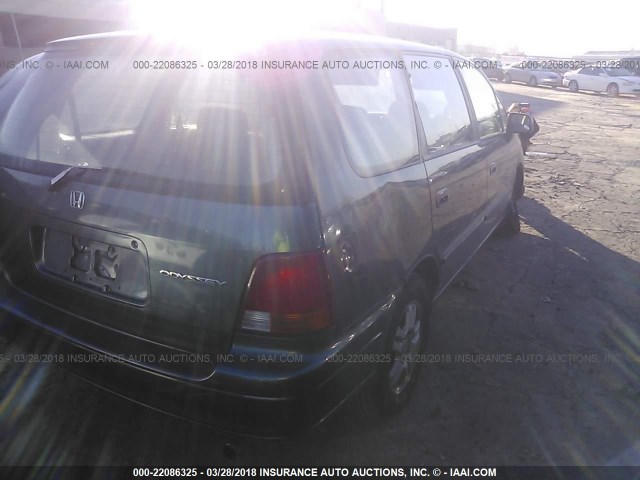 JHMRA1865VC010322 - 1997 HONDA ODYSSEY LX GREEN photo 4