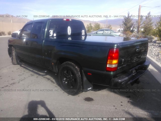 2GTFK69UX31241196 - 2003 GMC SIERRA K1500 DENALI GREEN photo 3