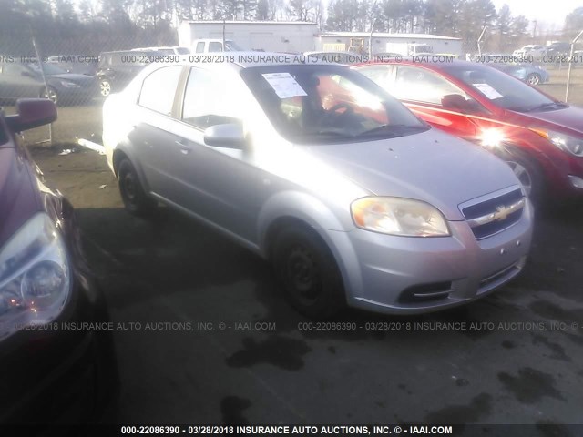 KL1TD56668B021596 - 2008 CHEVROLET AVEO LS SILVER photo 1