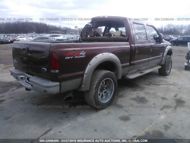 1FTSW21P96EC45177 - 2006 FORD F250 SUPER DUTY BROWN photo 4