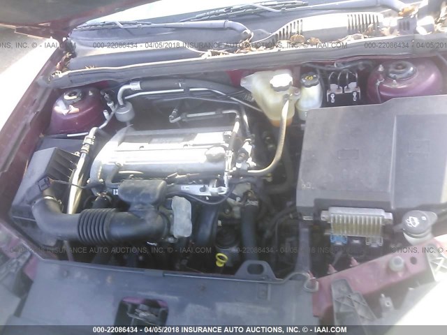 1G1ZS51F06F289560 - 2006 CHEVROLET MALIBU LS წითელი ფოტო 10