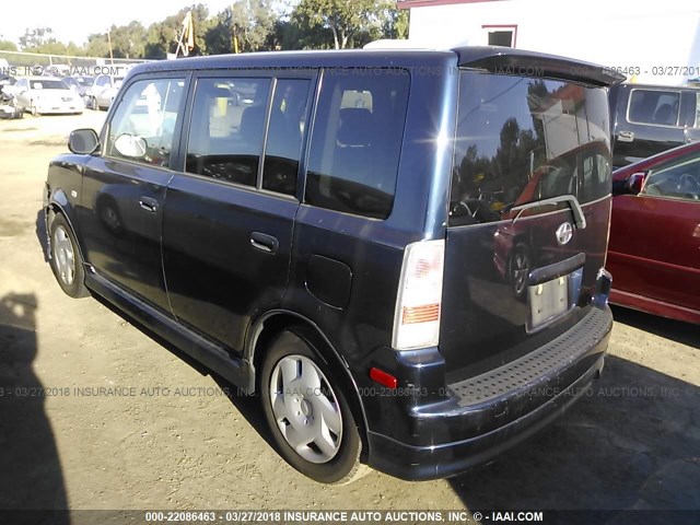 JTLKT324654020310 - 2005 TOYOTA SCION XB Dark Blue photo 3