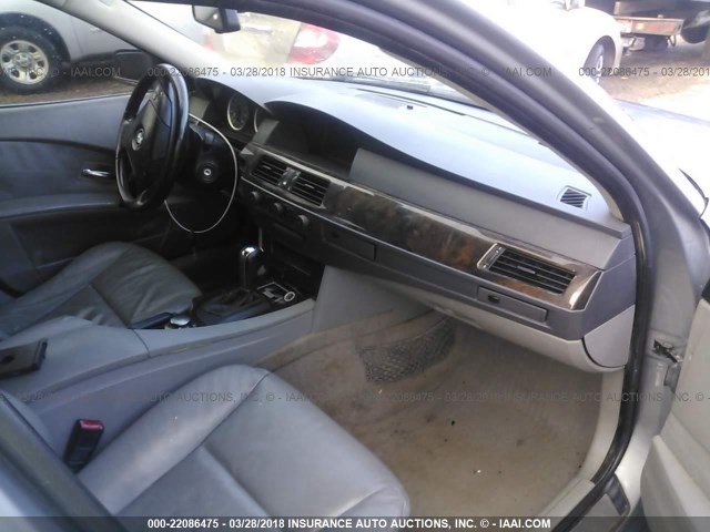 WBANA53595B861287 - 2005 BMW 525 I GRAY photo 5