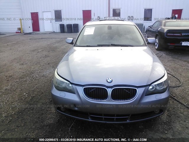 WBANA53595B861287 - 2005 BMW 525 I GRAY photo 6