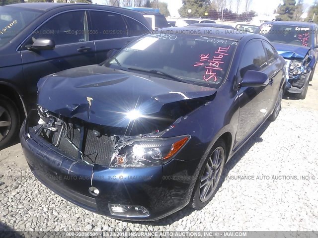 JTKDE3B74A0322262 - 2010 TOYOTA SCION TC Dark Blue photo 2