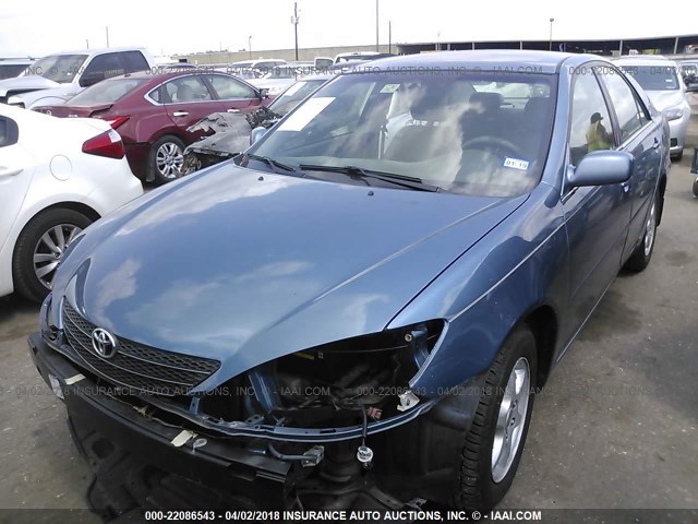 4T1BE32K14U842172 - 2004 TOYOTA CAMRY LE/XLE/SE BLUE photo 2