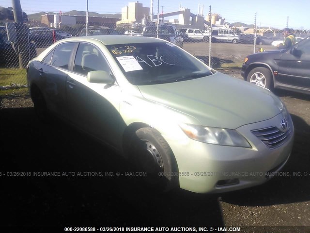 4T1BB46K08U050710 - 2008 TOYOTA CAMRY HYBRID GREEN photo 1