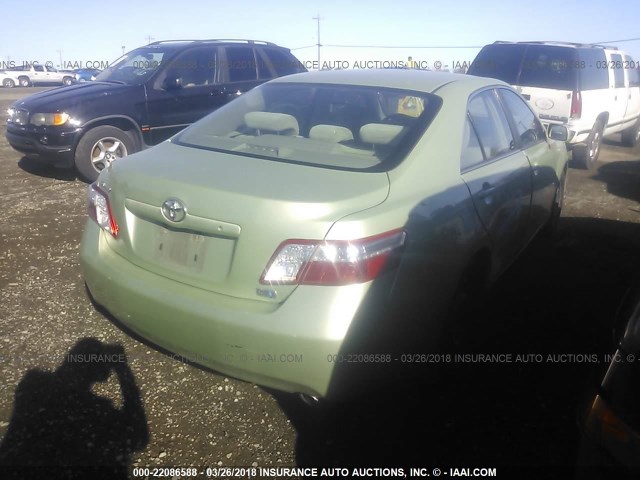 4T1BB46K08U050710 - 2008 TOYOTA CAMRY HYBRID GREEN photo 4