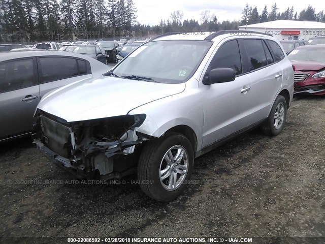 5XYZGDAB3BG066923 - 2011 HYUNDAI SANTA FE GLS SILVER photo 2