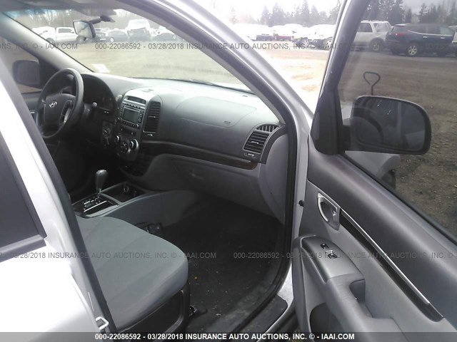 5XYZGDAB3BG066923 - 2011 HYUNDAI SANTA FE GLS SILVER photo 5