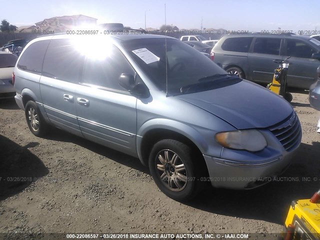 2A4GP54L76R609669 - 2006 CHRYSLER TOWN & COUNTRY TOURING BLUE photo 1