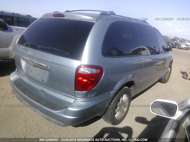 2A4GP54L76R609669 - 2006 CHRYSLER TOWN & COUNTRY TOURING BLUE photo 4