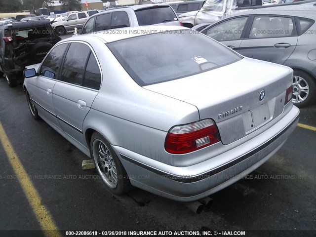 WBADM6344YGU09089 - 2000 BMW 528 I AUTOMATIC SILVER photo 3