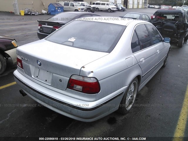 WBADM6344YGU09089 - 2000 BMW 528 I AUTOMATIC SILVER photo 4