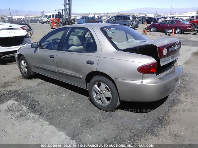 1G1JF52F437291611 - 2003 CHEVROLET CAVALIER LS TAN photo 3