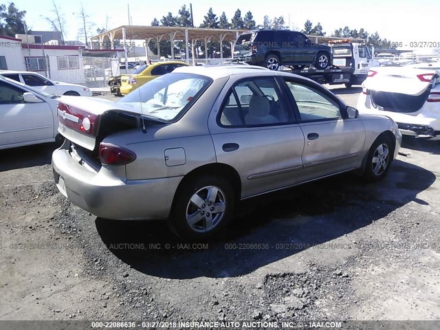 1G1JF52F437291611 - 2003 CHEVROLET CAVALIER LS TAN photo 4