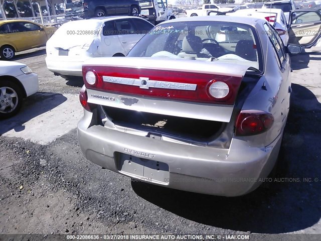 1G1JF52F437291611 - 2003 CHEVROLET CAVALIER LS TAN photo 6