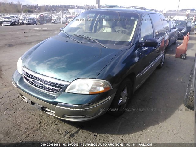 2FMDA5342YBC42465 - 2000 FORD WINDSTAR SEL GREEN photo 2