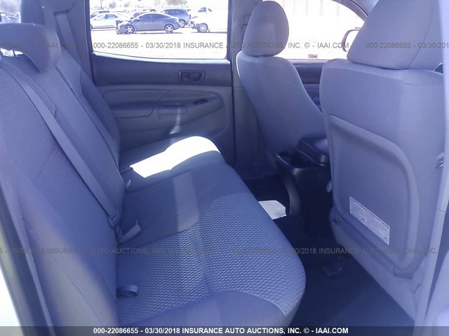 5TFLU4EN6CX047641 - 2012 TOYOTA TACOMA DOUBLE CAB ვერცხლისფერი ფოტო 8