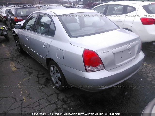 KMHDN46D85U036888 - 2005 HYUNDAI ELANTRA GLS/GT SILVER photo 3