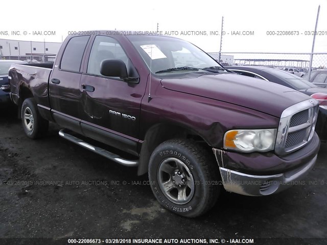 3D7HU18ZX2G209914 - 2002 DODGE RAM 1500 MAROON photo 1