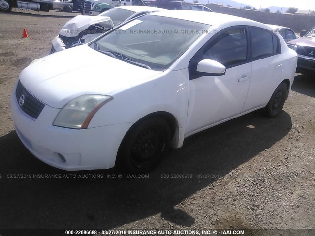 3N1AB61E29L698139 - 2009 NISSAN SENTRA 2.0/2.0S/2.0SL WHITE photo 2