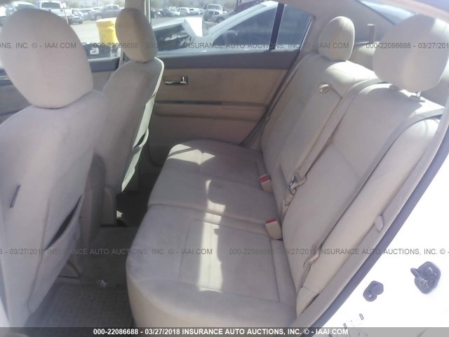 3N1AB61E29L698139 - 2009 NISSAN SENTRA 2.0/2.0S/2.0SL WHITE photo 8