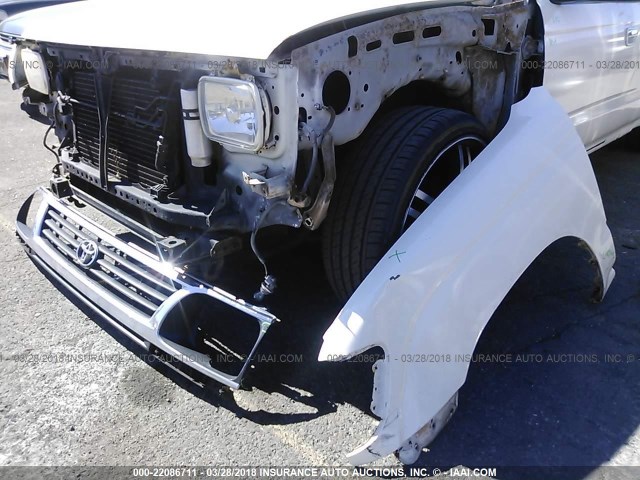 4TAVN53FXSZ068126 - 1995 TOYOTA TACOMA XTRACAB WHITE photo 6