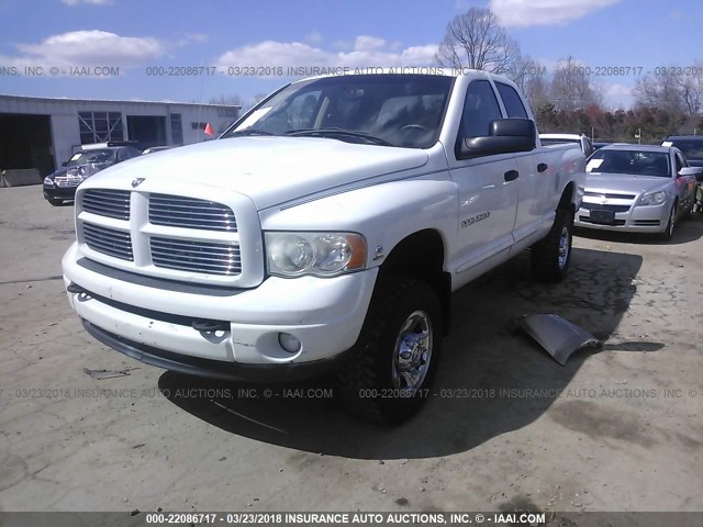 3D7KU28C14G106407 - 2004 DODGE RAM 2500 ST/SLT 白色 照片 2