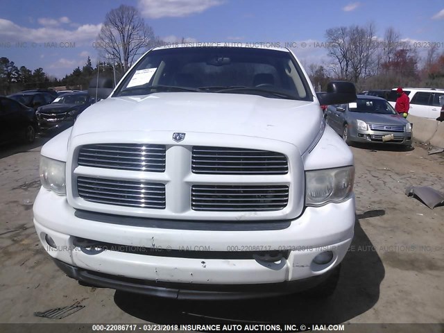 3D7KU28C14G106407 - 2004 DODGE RAM 2500 ST/SLT 白色 照片 6