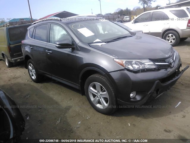 2T3RFREV3EW211369 - 2014 TOYOTA RAV4 XLE GRAY photo 1