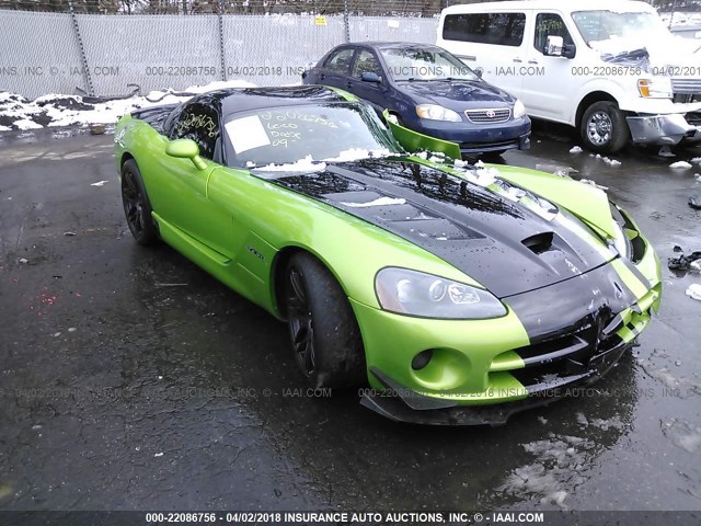 1B3JZ69Z19V500586 - 2009 DODGE VIPER SRT-10 GREEN photo 1