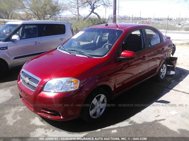 KL1TD5DE4BB204156 - 2011 CHEVROLET AVEO LS/LT 红色 照片 2
