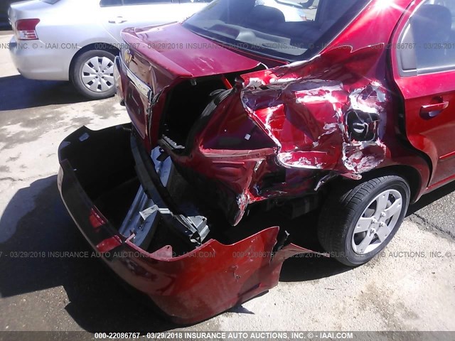 KL1TD5DE4BB204156 - 2011 CHEVROLET AVEO LS/LT 红色 照片 6