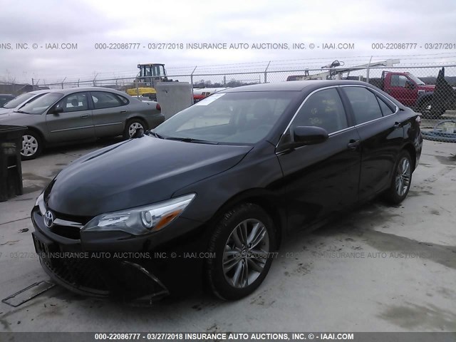 4T1BF1FK9HU422564 - 2017 TOYOTA CAMRY LE/XLE/SE/XSE BLACK photo 2